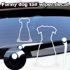 Dog Wiper Sticker for Rear Window, Dog Stickers for Car