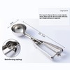 DeepCrush Ultimate Ice Cream Scoop, Heated Stainless Steel Head &