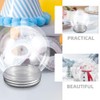 MAGICLULU 6pcs DIY Snow Globe Water Globe Clear Plastic Snow
