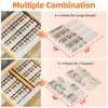 MUDEELA Clear Spice Drawer Organizer, 4 Tier- 2 Set (8
