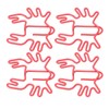 100Pcs Kids Paper Clips Crab Style Metal Exquisite Color Wide