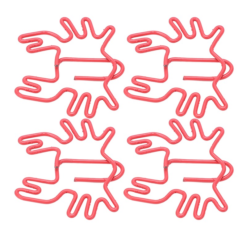100Pcs Kids Paper Clips Crab Style Metal Exquisite Color Wide