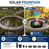 Solar Fountain Pump with LED Lights for Garden Ponds –