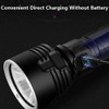 Linterna LED ultra brillante, 30000-100000 lúmenes de alta potencia, impermeable,