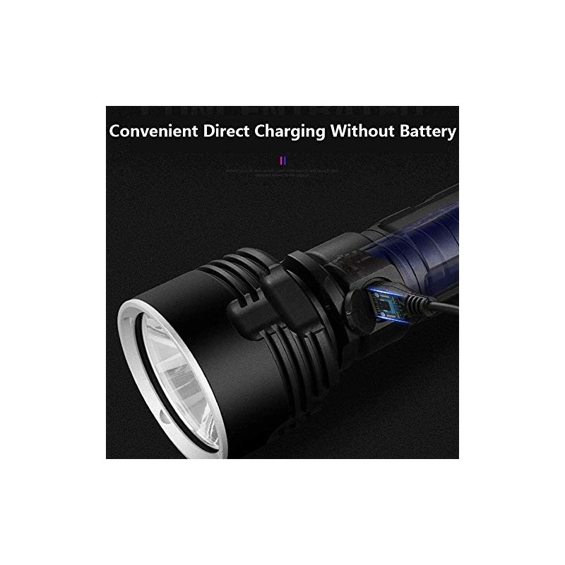 Linterna LED ultra brillante, 30000-100000 lúmenes de alta potencia, impermeable,
