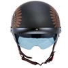 VCOROS Half Motorcycle Helmets Open Face Sun Visor Quick Release