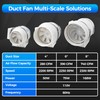 Voltset 8 Inch Duct Fan, Inline Ventilation Exhaust Fan with