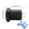 MASO Car Motorcycle DC 12-24V Dual LED Digital Round Panel