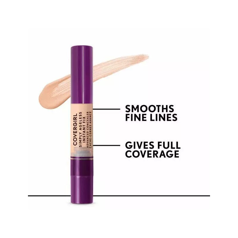COVERGIRL Simply Ageless Instant Fix Advanced Concealer, 370 Tawny