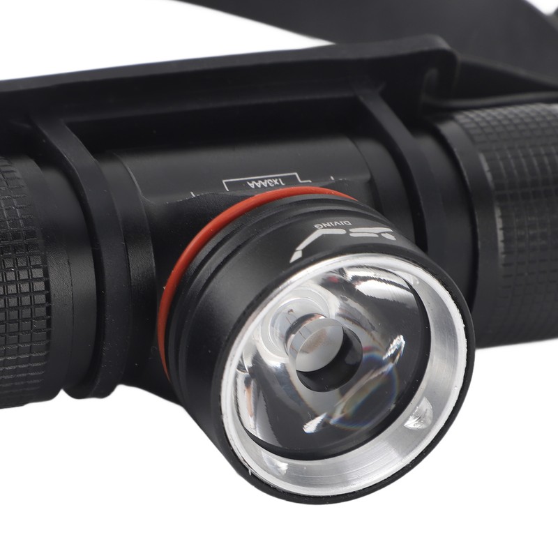 Diving Headlamp Flashlight IPX68 Waterproof Super Bright 1200LM 3 Light