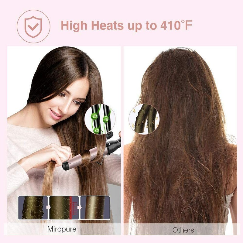 MiroPure Curling Iron 1 1/4-inch Dual voltage Instant,Extra-