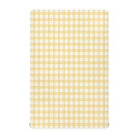 WELLDAY Yellow Gingham Crib Sheets for Boys and Girls, Fitted Baby Crib Sheets Soft and Breathable Mini Crib Sheets 52 X 28 Inches