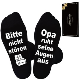 SockWaddles Funny Men's Socks with Sayings - Gift Idea for Men, Grandpa, Dad, Gamer, Bike, Camper for Christmas, Birthday, Father's Day, Grandpa, 39-46