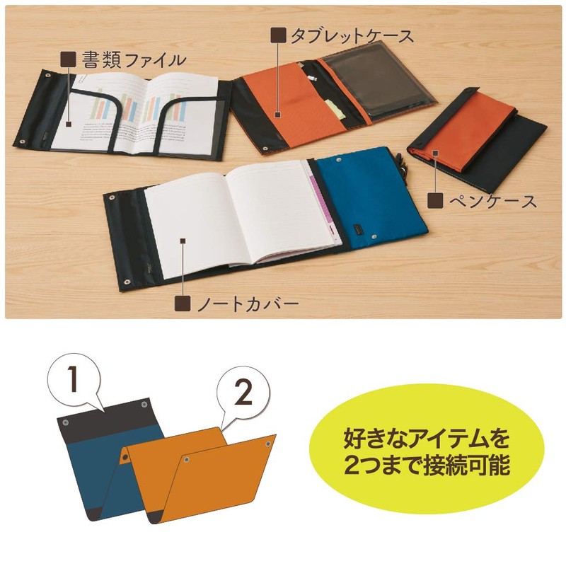 Nakabayashi TN-SFBK Connecting Document File, Black