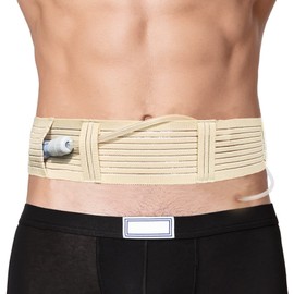 Peritoneal Dialysis Catheter Holder, Belt Nutrition Tube Holder, PD Catheter Holder, Bag Drain Abdominal Fixation Aid Belt, Unisex, L (35.4 - 45.3 inches (90 - 115 cm), Belt)
