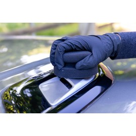 Glart 44TPP6 3-piece Car Polishing Kit: Microfibre Cloth, Sponge, Drying towel. Instead of Polishing Machine, Anthracite/Black