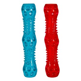 Chase 'n Chomp Squeak and Light Up Sticks Dog Toy, Mental & Physical Stimulation, Large, 2 Pack