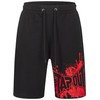 Tapout Men's Shorts, black / red, XL