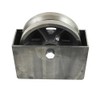 6" Cast Iron V-Groove Wheel with Weldable Steel Box for