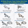 Shower Head Holder All Metal, Brass Adjustable Shower arm Bracket