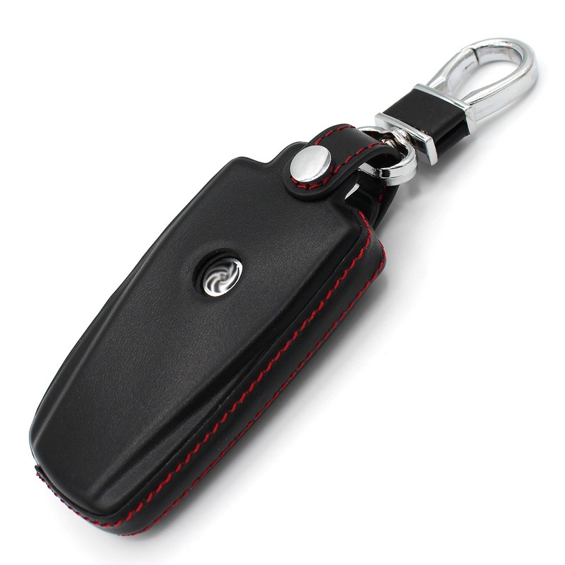 Finest-Folia GmbH Leather Key Case VC Black/Red, Conventional key system
