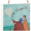 Sam Toft EMB10804 Multi Coloured 20 x 20cm Wooden Wall