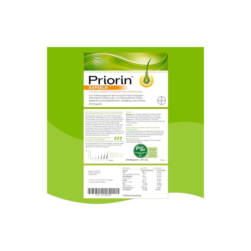 PRIORlN Value Set 2 x 120 Capsules + Free 30