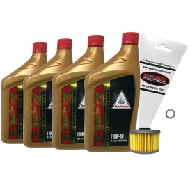 Honda Cyclemax 2021-2022 Honda Pioneer 520 SXS520 HP4 Semi Synthetic Oil Change Kit