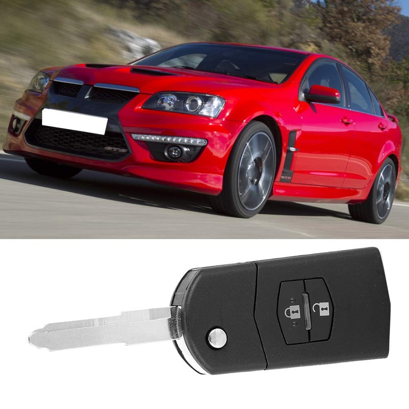Rankomu Car Key Case 2 Buttons Car Remote Flip Shell