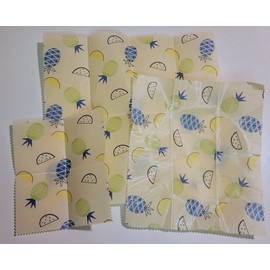 California Home Goods 3-pack Beeswax Food Wraps - Eco Friendly - Reusable - Small Medium Large