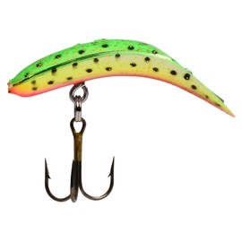 Yakima Bait Flatfish F-5 High Action Plug, 1 3/4-Inch, Glitter Watermelon