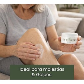 El Remedio 100gr | Crema - Pomada Corporal para Molestias del Día a Día – Con Mentol y Alcanfor – Uso Diario en Músculos y Articulaciones – Fórmula Tr