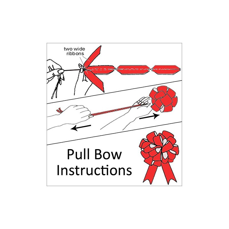 Hampabox GIANT CAR BOW (30cm diameter) + 3 METRES of