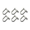 AB Tools 8mm Galvanised Dee Shackle PACK of 6 Chandlery