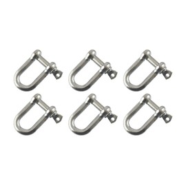 AB Tools 8mm Galvanised Dee Shackle PACK of 6 Chandlery DK02