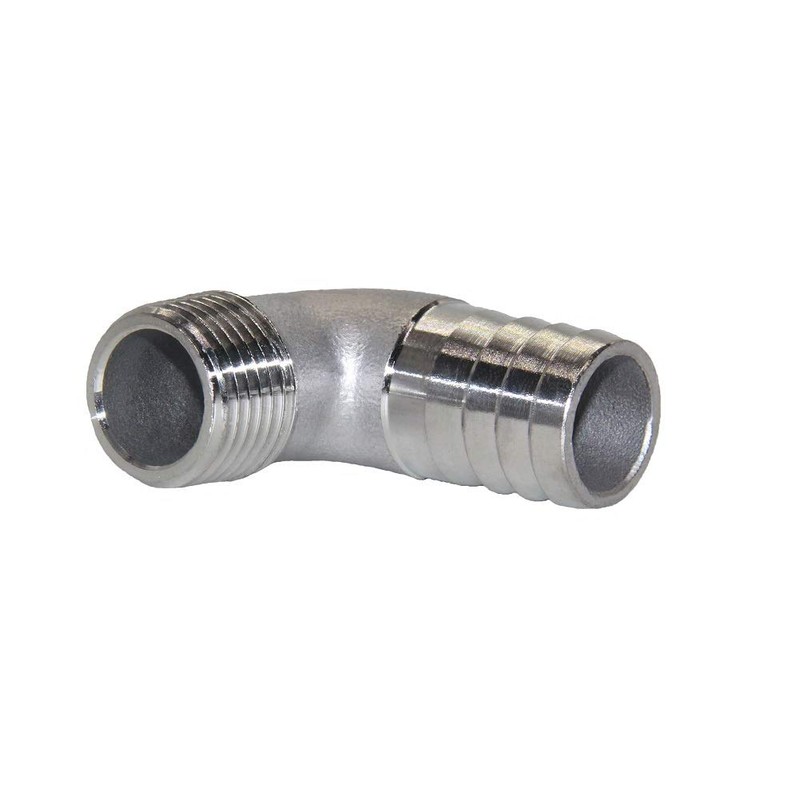 Beduan Stainless Steel Elbow 1" Hose Barb x 3/4" Male