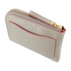 Kisora KIVP-058 ATHENS Women's Mini Wallet, L-Shaped Zipper, Genuine Leather,