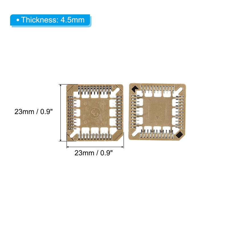 PATIKIL PLCC44P IC Socket 44Pin 1.26mm Pitch SMT Surface Mounted