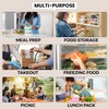 Klex 24 Oz, 150 Sets Meal Prep Containers with Airtight