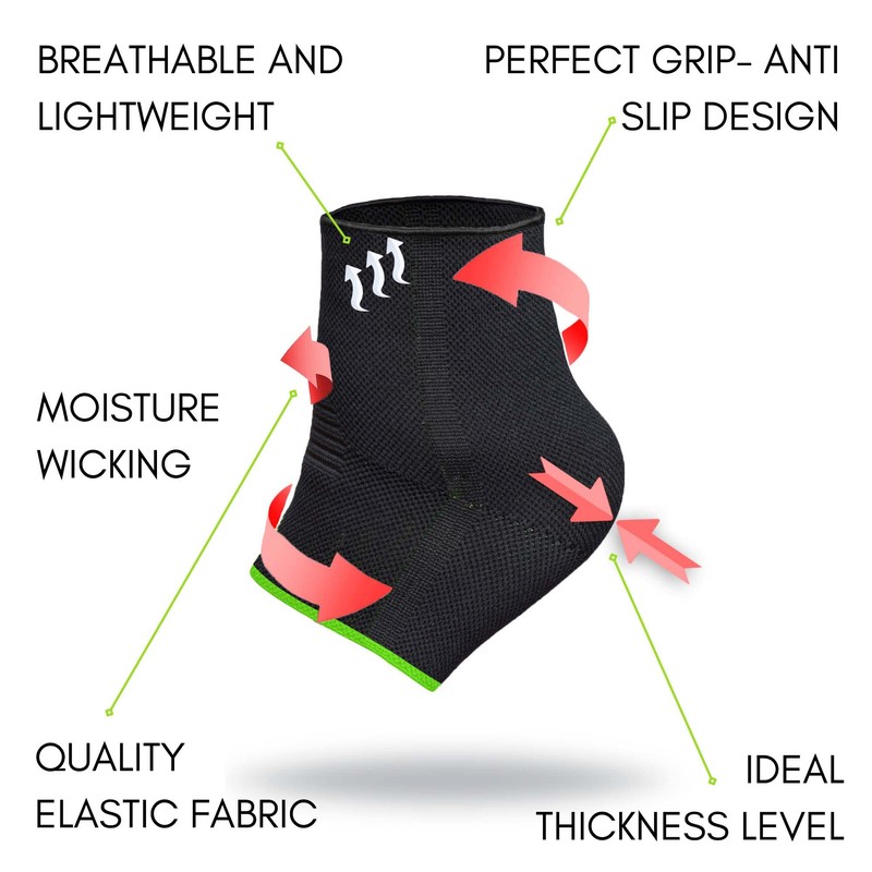 ikido Ankle Brace Compression Sleeve, Ankle Support Socks for Work,