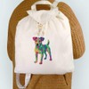 Azeeda 'Pop Art Jack Russell' Canvas Rucksack/Backpack (RK00039850)