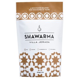 Villa Jerada, Shawarma Premium Seasoning - Aromatic Levantine Spice Blend (Wonderful For Chicken, Beef, Lamb), 1.76 oz (SHAWARMA - 200G POUCH)