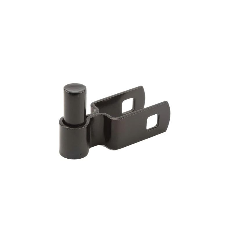 1" Square Male Black Hinge Pair (5/8" Pintle) (Pack of