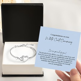 GLAVICY White Coat Ceremony Bracelet, Bracelet For Her, Gift For White Coat, Medical, Dental, Nursing, Veterinary, Pharmacist, New Doctor Gifts #3