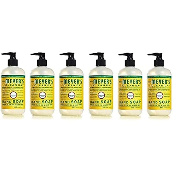 MRS. MEYER'S CLEAN DAY Hand Soap, Made with Essential Oils,