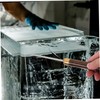 COLLBATH Triple-Head Ice Chisel Ice Ice Sculpting Tool with Wooden