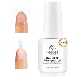 Beetles Nail Dehydrator 20ml, Acid-Free Nail Prep Dehydrator Manicure Bonder Liquid Prevent Lifting Suitable for Acrylic and UV Gel Polish