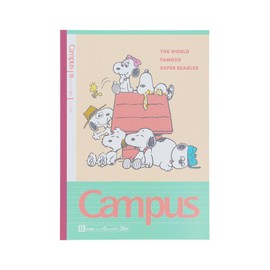 Sunstar Stationery S2691736 Snoopy Notebook, Campus Notebook, B Ruled, 5 Books