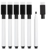 SULOLI Whiteboard Pens,20PCS Black Small Dry Wipe Whiteboard Marker Pens