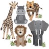 Large Safari Animal Wall Decals, Nursery Wall Decals, Jungle Wall